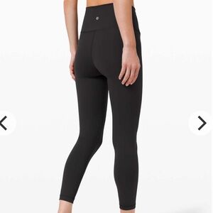 NWT $98 Lululemon Wunder Train High-Rise Tight 25" Black